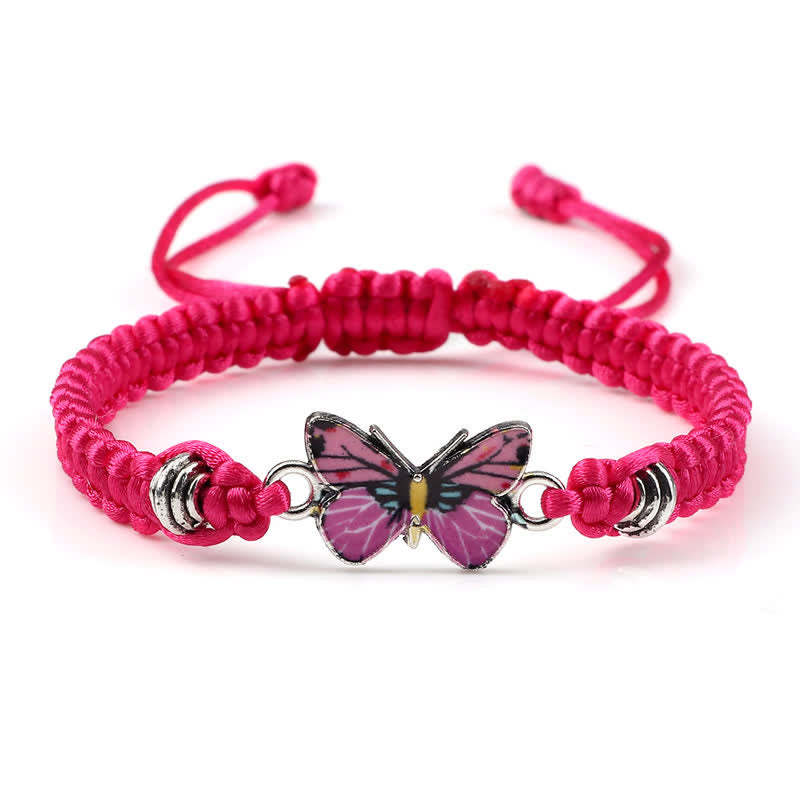 Butterfly Freedom Love String Charm Bracelet