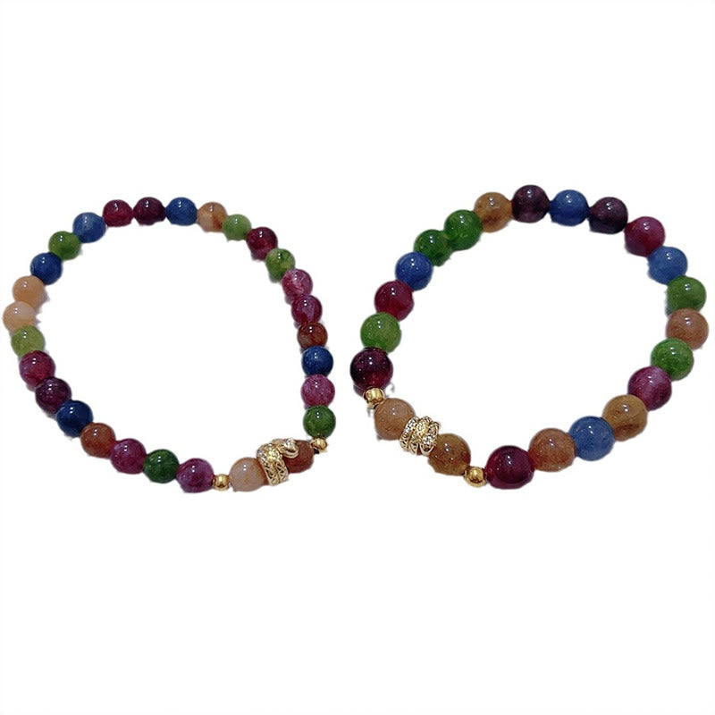 Tourmaline Gold Plated Copper Year of the Snake Love Bracelet