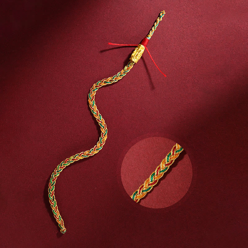 Year of the Dragon Handmade Colorful Dragon Carved Success Braided Bracelet (Extra 30% Off | USE CODE: FS30)