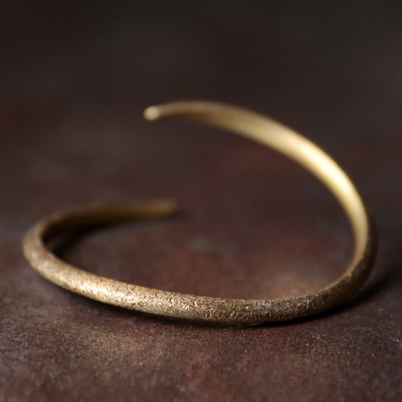 Simple Design Copper Luck Adjustable Cuff Bracelet