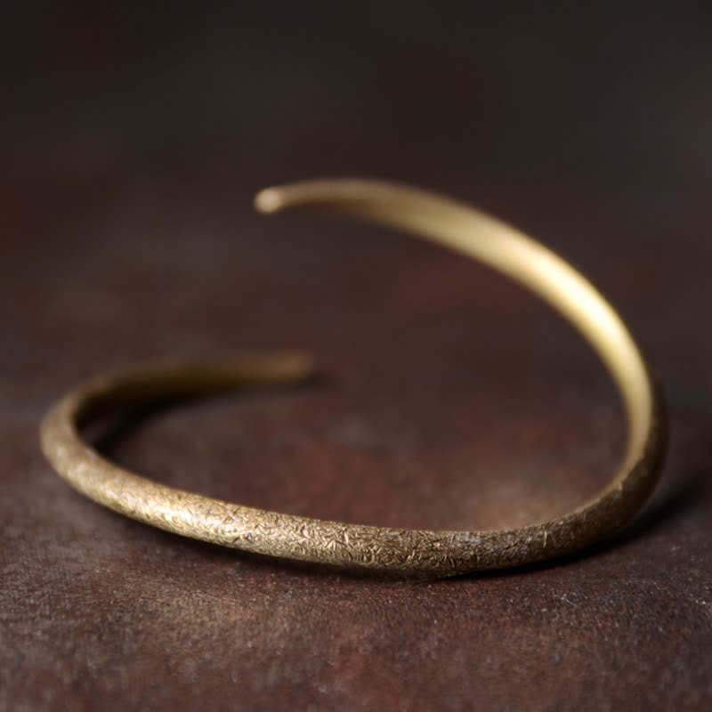 Simple Design Copper Luck Adjustable Cuff Bracelet