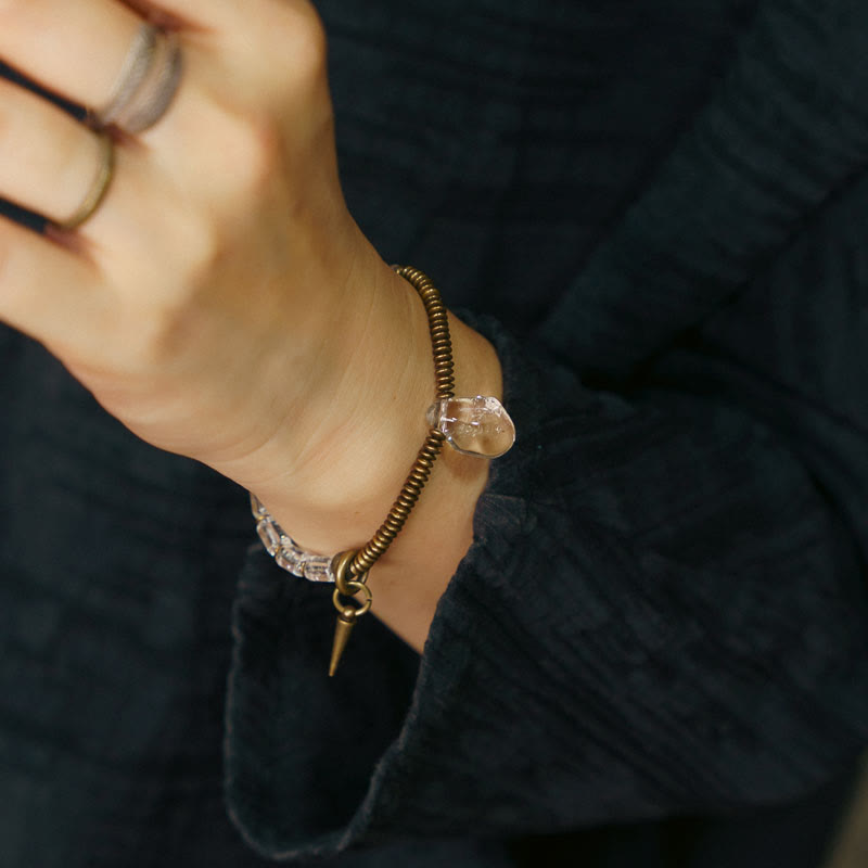 Copper White Crystal Luck Bracelet