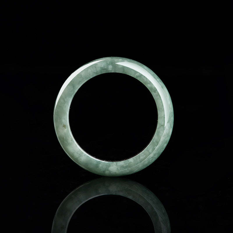 Natural Jade Abundance Healing Ring