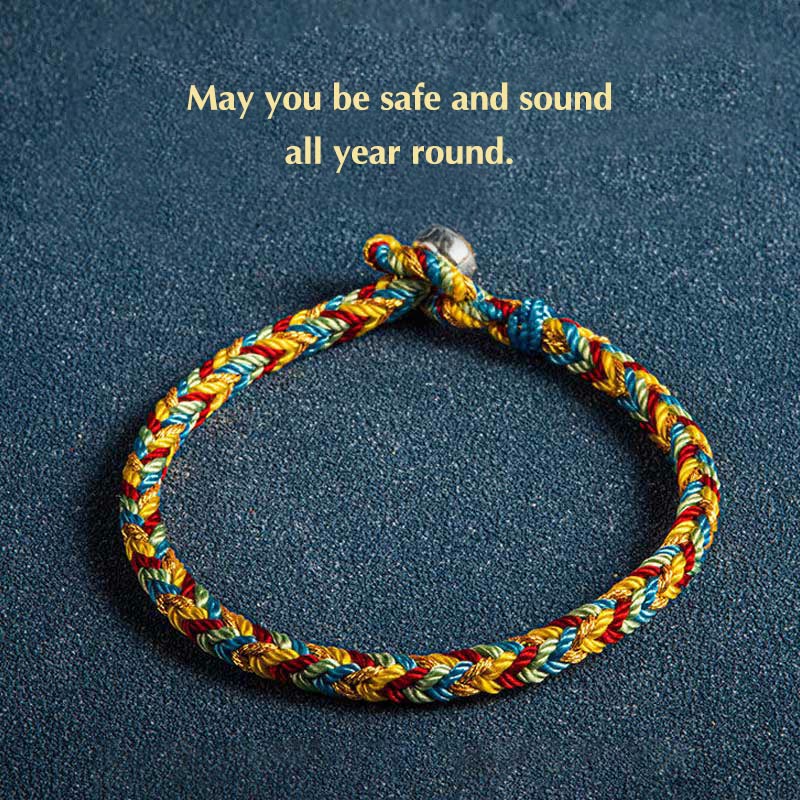 May you be safe and sound all year round Lucky Multicolored Bracelet