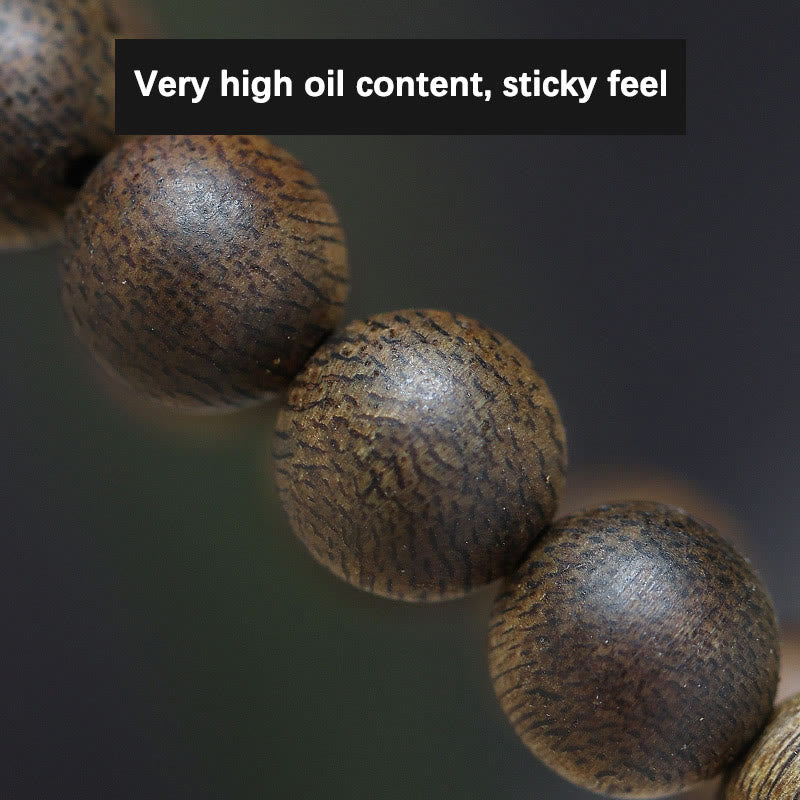 108 Mala Beads Nha Trang Soil Buried Qinan Agarwood Balance Strength Bracelet