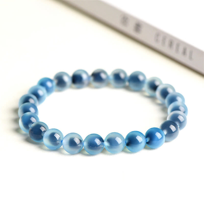 Natural Colorful Candy Agate Harmony Strength Bead Bracelet