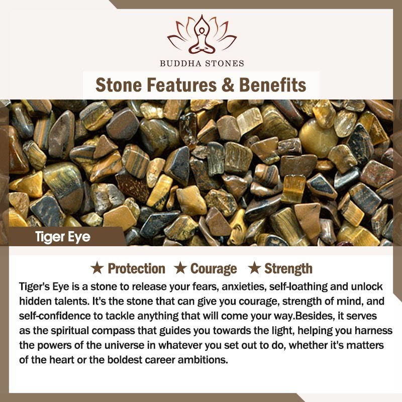 mystic zen Stone Various Tiger Eye Confidence Bracelet