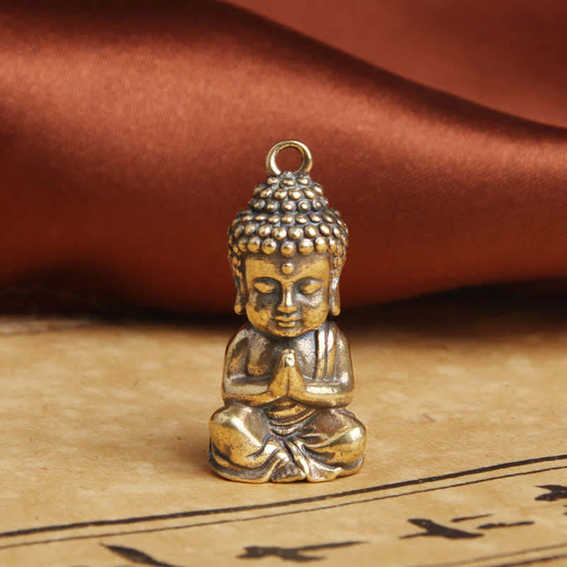 mystic zen Compassion Copper Keychain Pendant Decoration