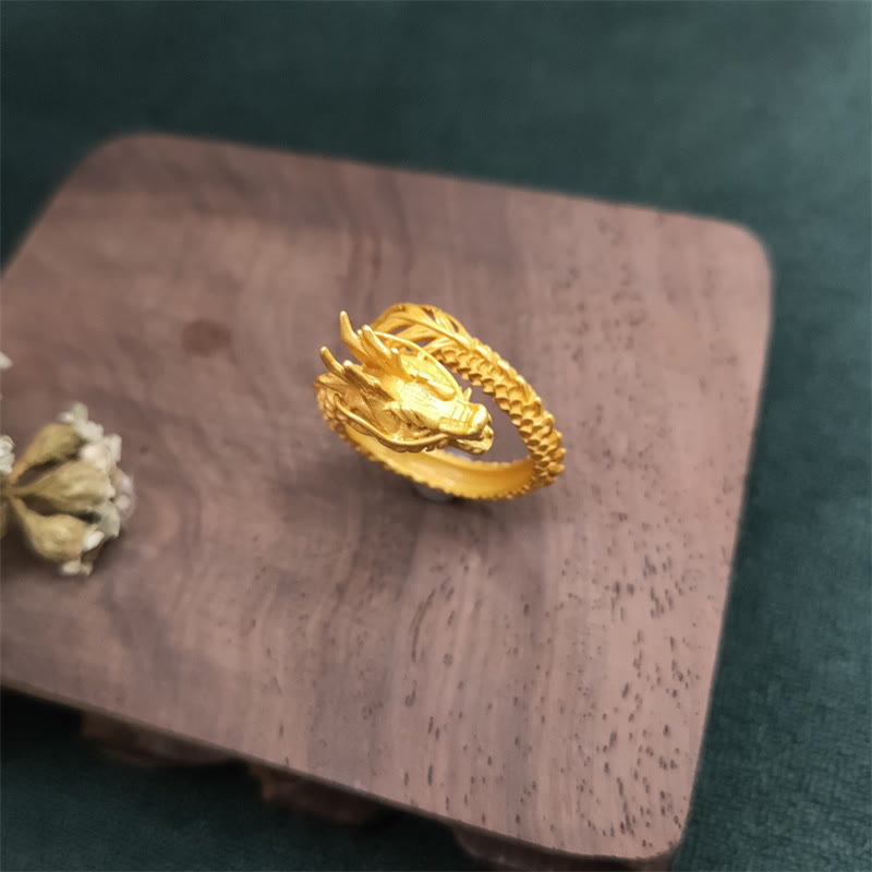 Golden Dragon Success Strength Ring