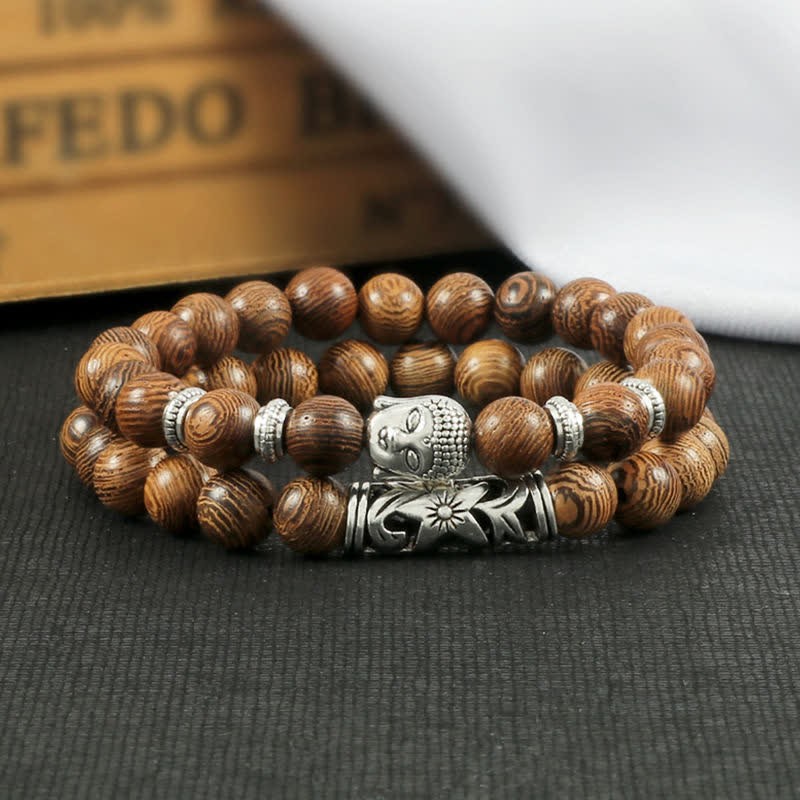 2Pcs Natural Crystal Agate mystic zen Protection Bracelet