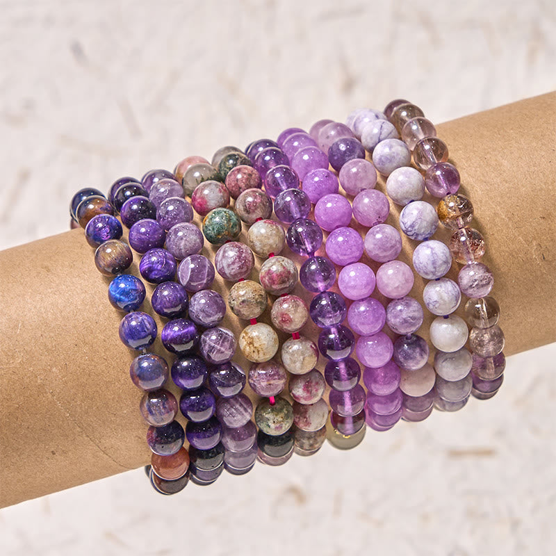 Keep Calm Purple Series Healing Love Bracelet