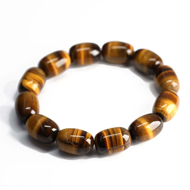 Natural Tiger Eye Stone Integrity Willpower Bracelet