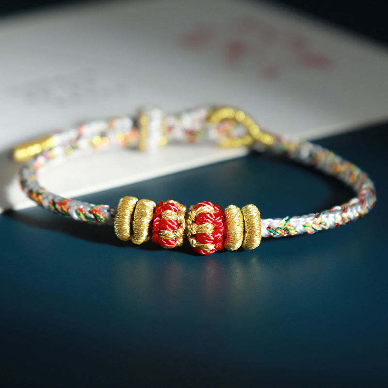 Chinese Zodiac Natal mystic zen Colorful Strings Luck Bracelet