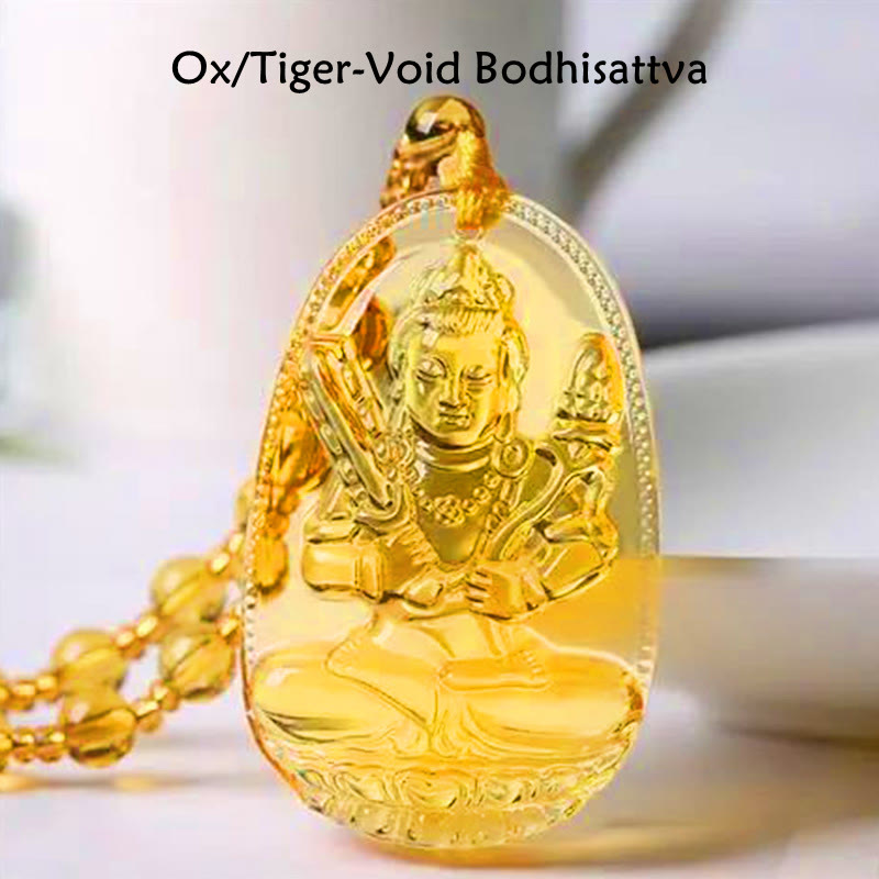 Citrine Guardian mystic zen Serenity Pendant Necklace (Extra 40% Off | USE CODE: FS40)