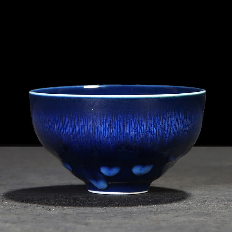 Chinese Jianzhan Glaze Kiln Change Ceramic Teacup Tenmoku Kung Fu Tea Cup