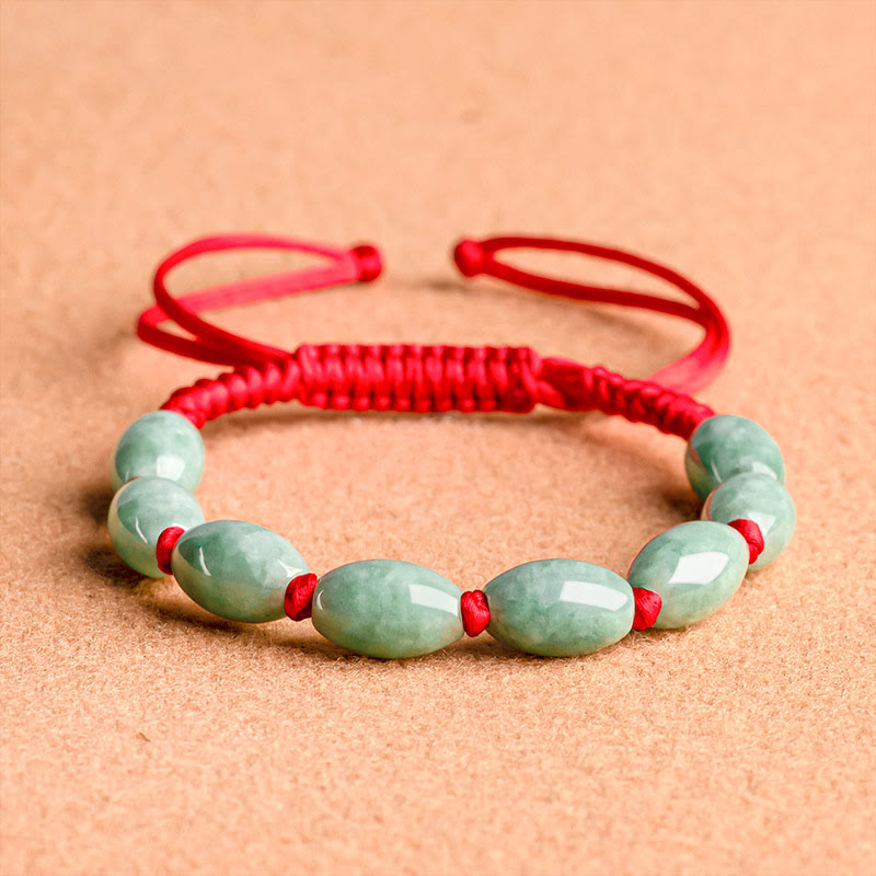 Jade Luck Red String Bracelet