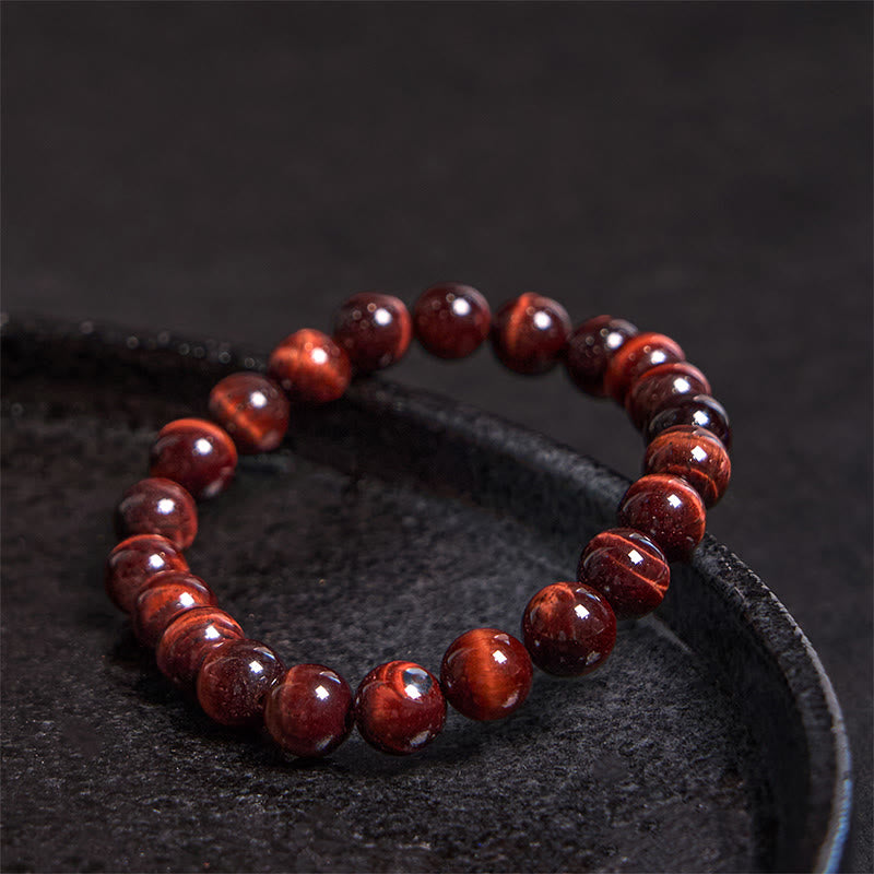 Natural Tiger Eye Healing Bead Bracelet