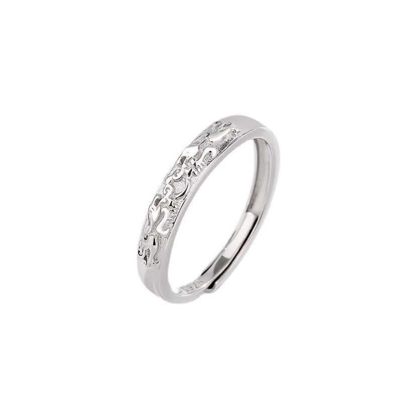 925 Sterling Silver PiXiu Balance Adjustable Couple Ring