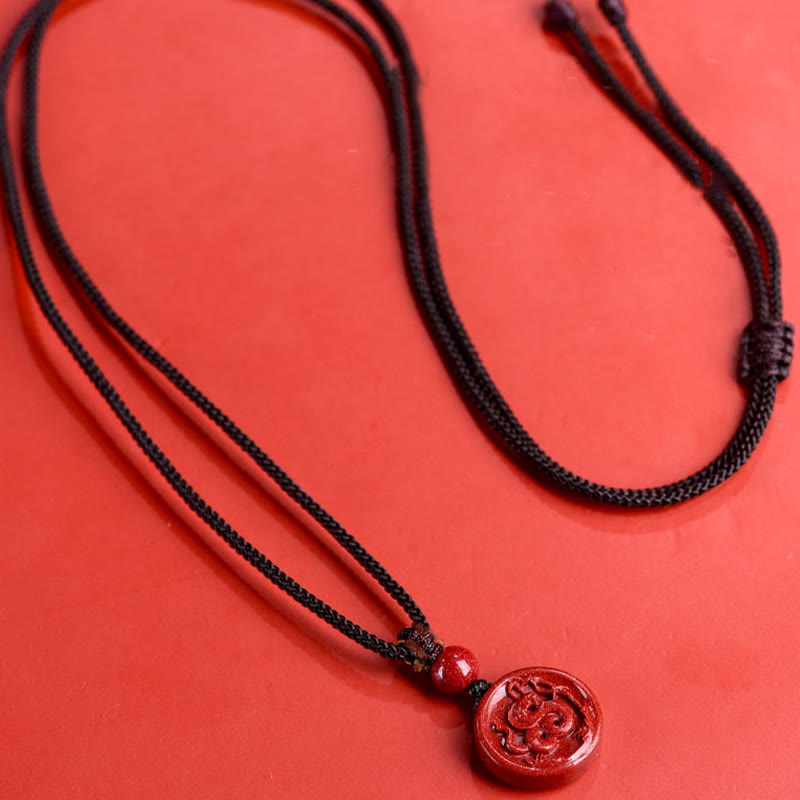 Chinese Zodiac Cinnabar Calm Phone Hanging Decoration Key Chain Necklace Pendant
