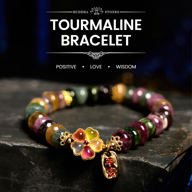 Tourmaline Jade Safe And Well Love Bracelet