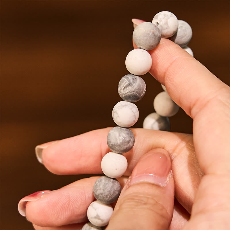 Picasso Jasper White Turquoise Courage Bracelet