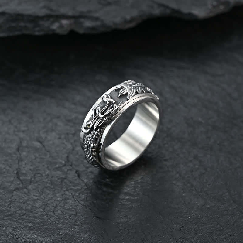 Dragon Titanium Steel Stimulation Rotatable Ring (Extra 30% Off | USE CODE: FS30)