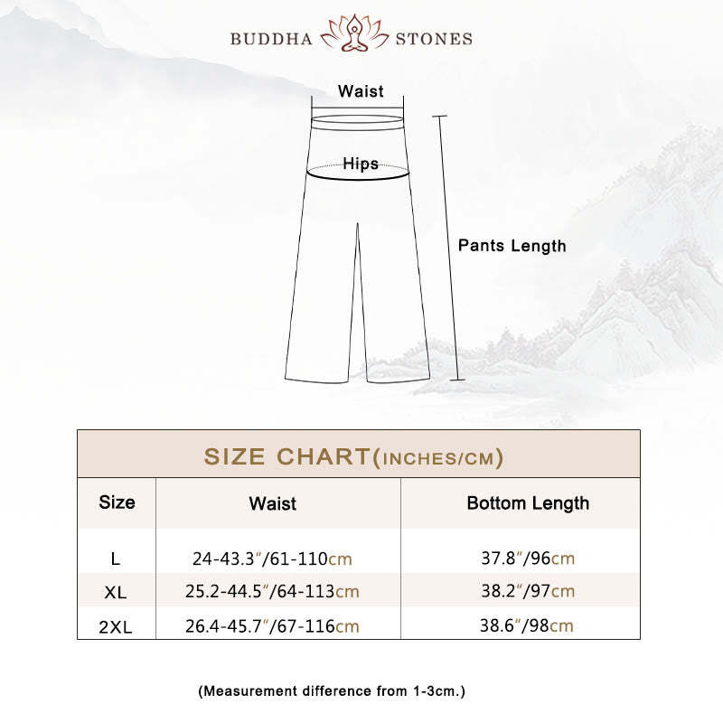 2Pcs Chinese Frog Button Design Zen Tai Chi Meditation Clothing Cotton Linen Top Pants Women's Set