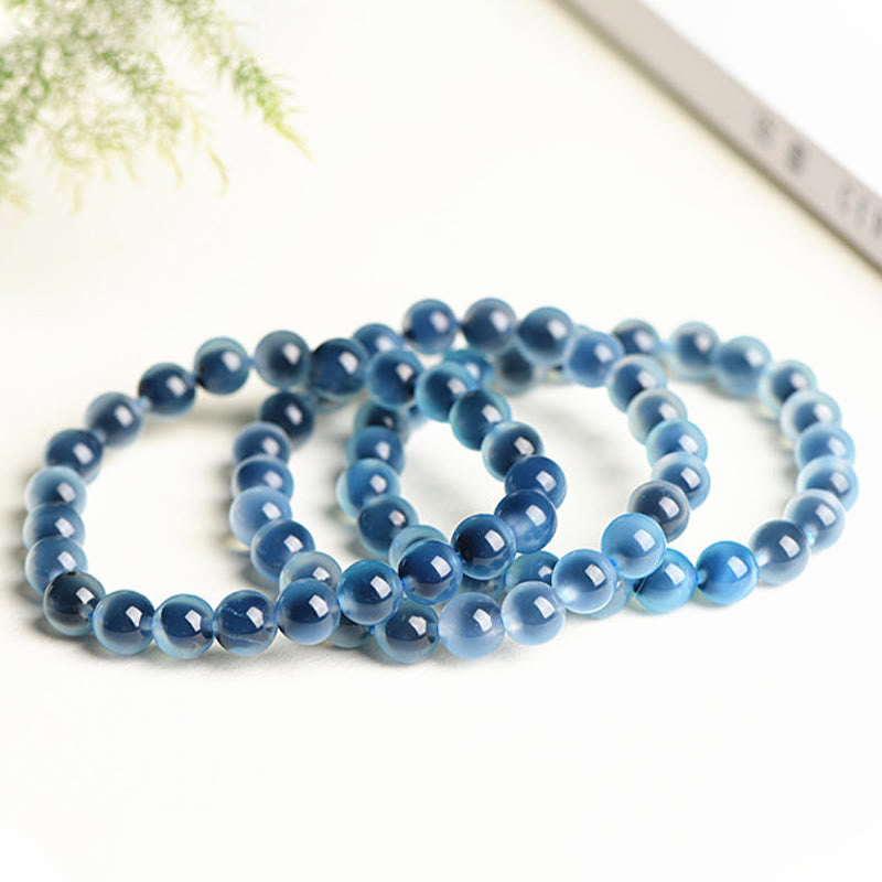Natural Colorful Candy Agate Harmony Strength Bead Bracelet