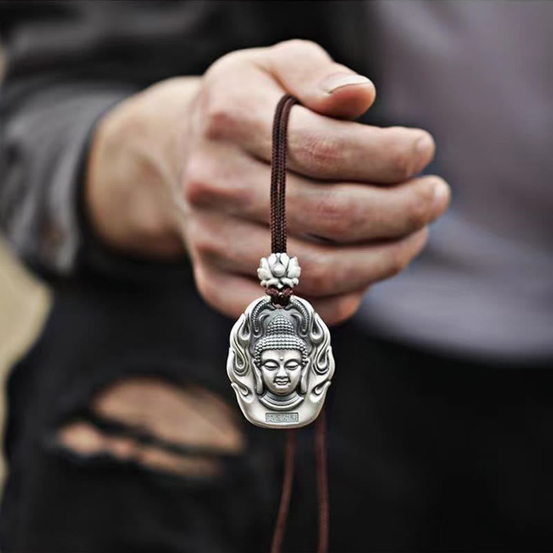 Chinese Zodiac Natal mystic zen Om Mani Padme Hum Lotus Compassion Necklace Pendant