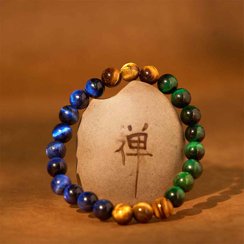 mystic zen Stone Various Tiger Eye Confidence Bracelet