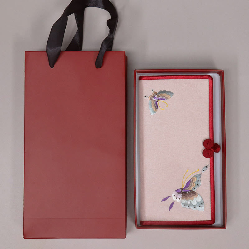 Butterfly Orchid Su Embroidery Journey Shopping Purse Handbag