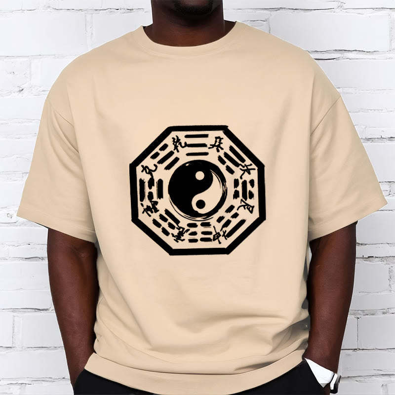 Ba Gua Pattern Cotton Tee T-shirt