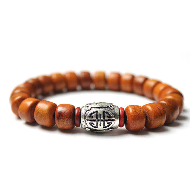 Tibetan Yak Bone Om Mani Padme Hum Strength Bracelet