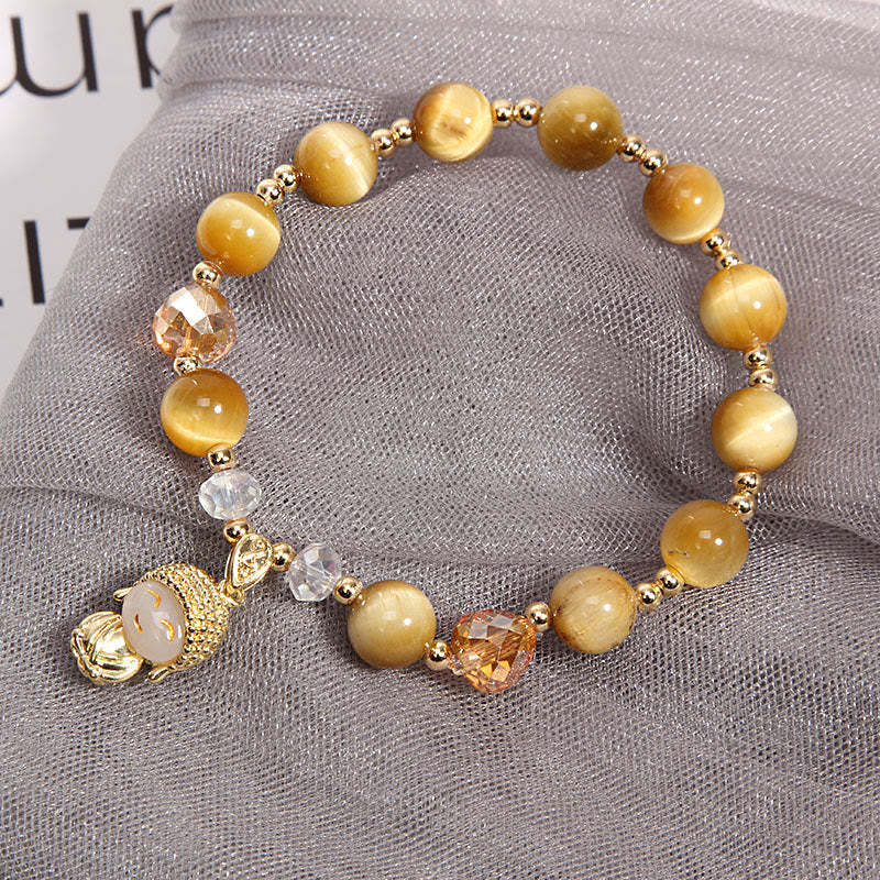 Yellow Tiger Eye Meditation mystic zen Protection Bracelet