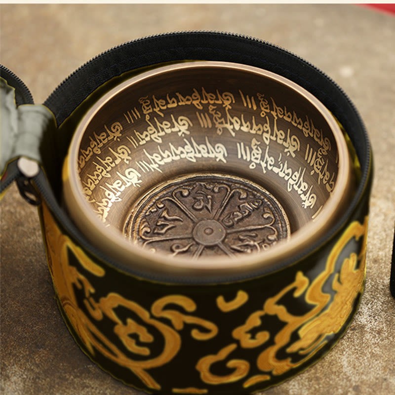 Tibetan Meditation Sound Bowl Handcrafted for Healing and Mindfulness Singing Bowl Set