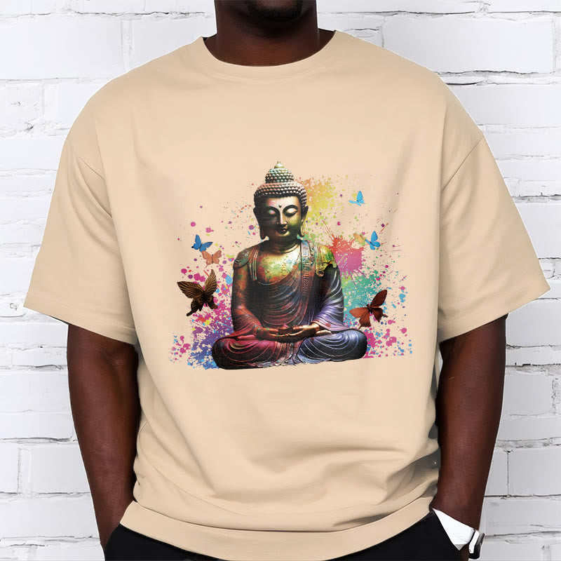 Colorful Butterfly Flying Meditation mystic zen Tee T-shirt