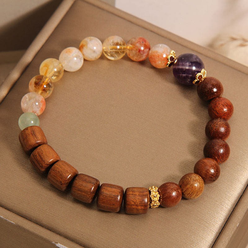 Sandalwood Rosewood Citrine Protection Bracelet