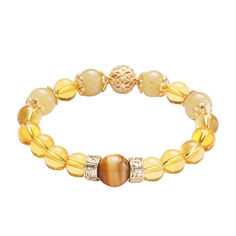 Citrine Generosity Prosperity Beaded Bracelet