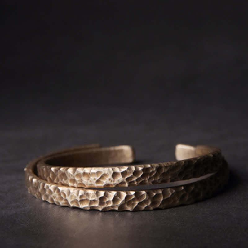 Simple Design Copper Wealth Cuff Bracelet