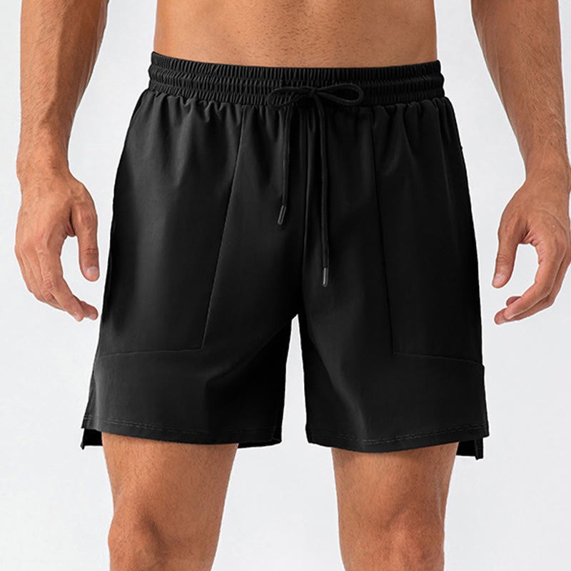 Men's Casual Quick Dry Sports Shorts With Pockets
