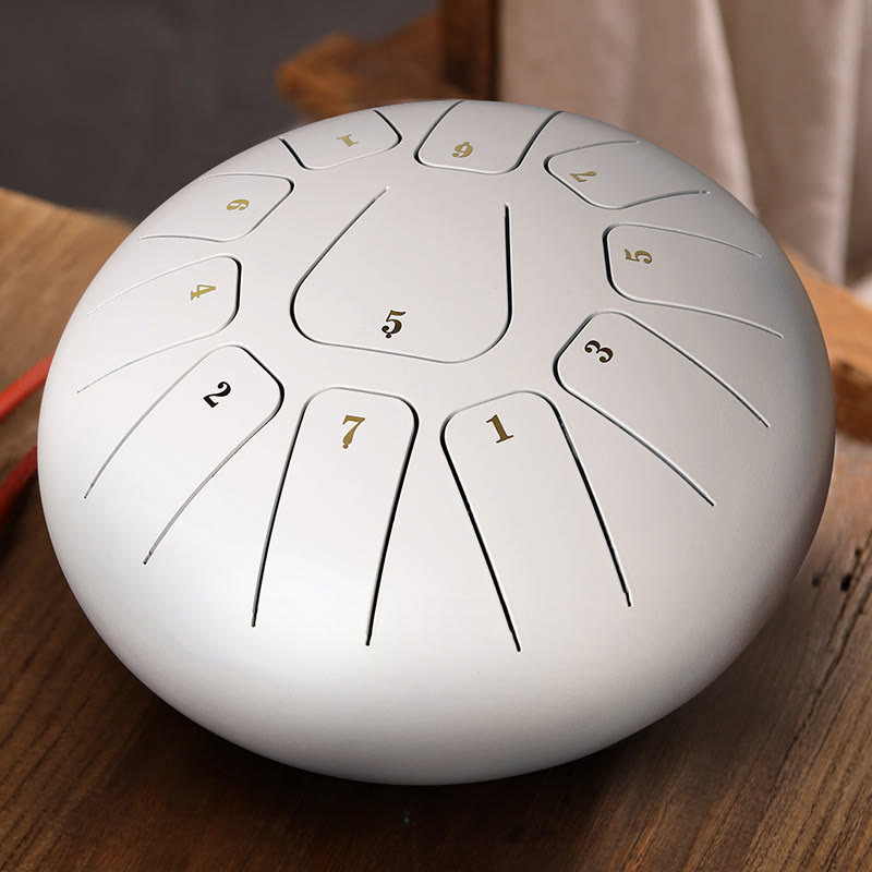 Steel Tongue Drum Sound Healing Mindfulness Meditation Yoga Drum Kit 11 Note 8 Inch
