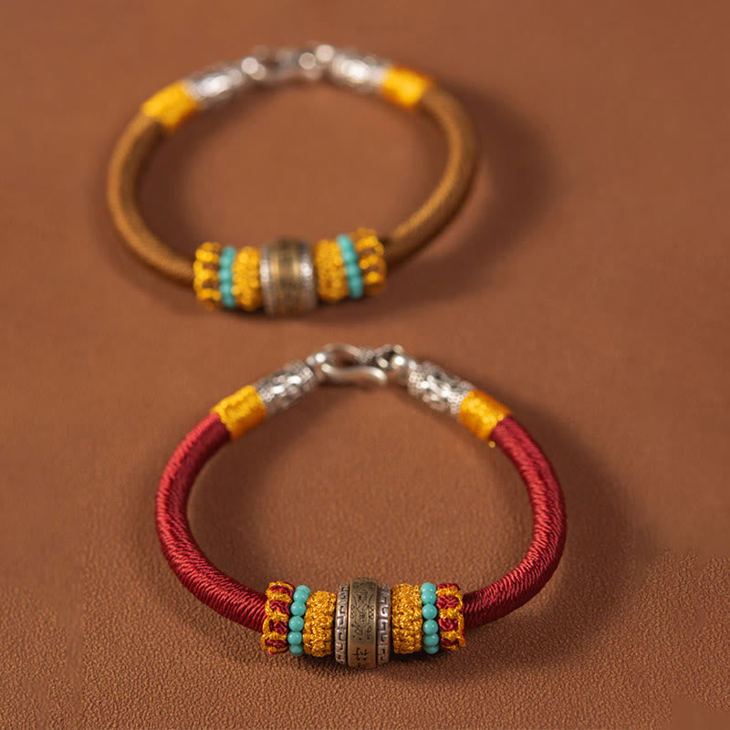 Handmade Tibetan Amulet King Kong Knot Luck Protection Braided Bracelet