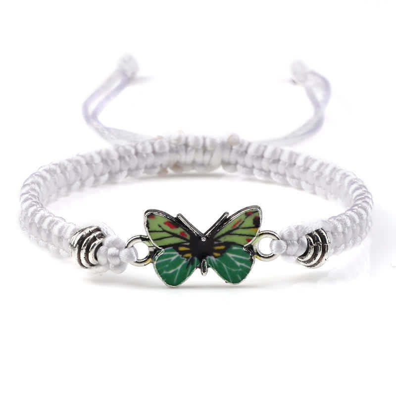Butterfly Freedom Love String Charm Bracelet