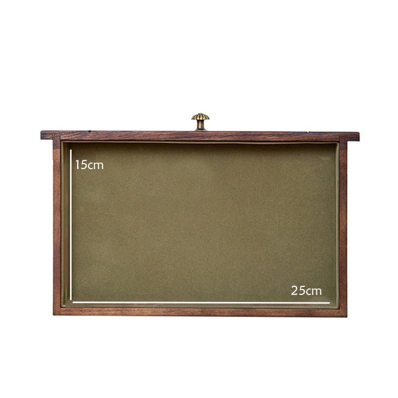 Retro Solid Wood Jewelry Box Four-Layer Wooden Jewelry Storage Box
