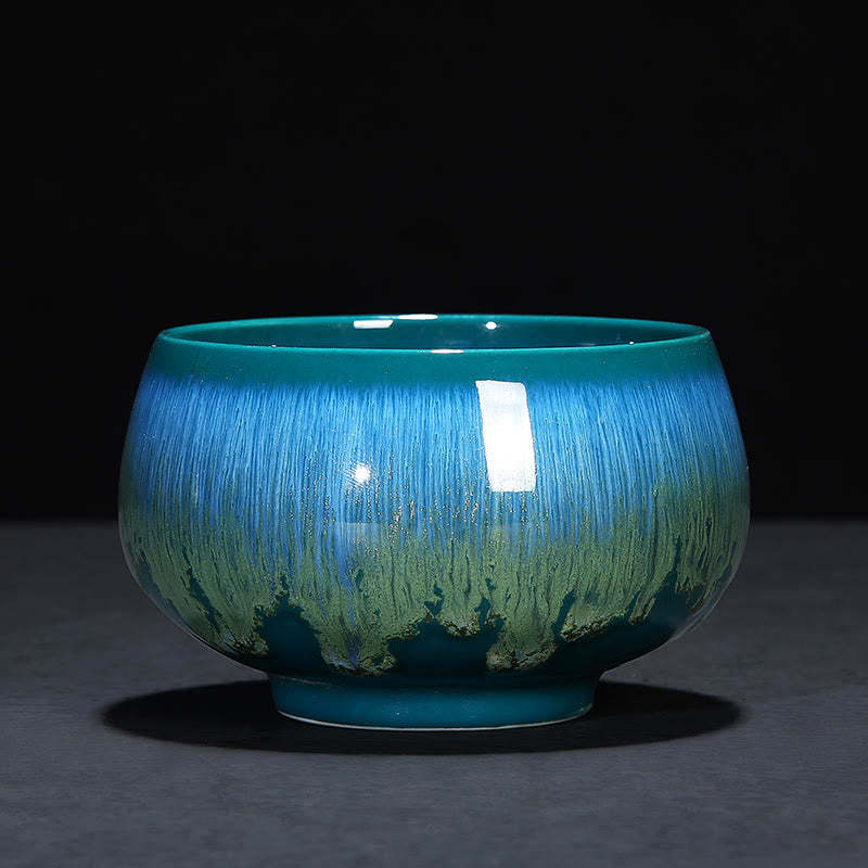 Chinese Jianzhan Glaze Kiln Change Ceramic Teacup Tenmoku Kung Fu Tea Cup