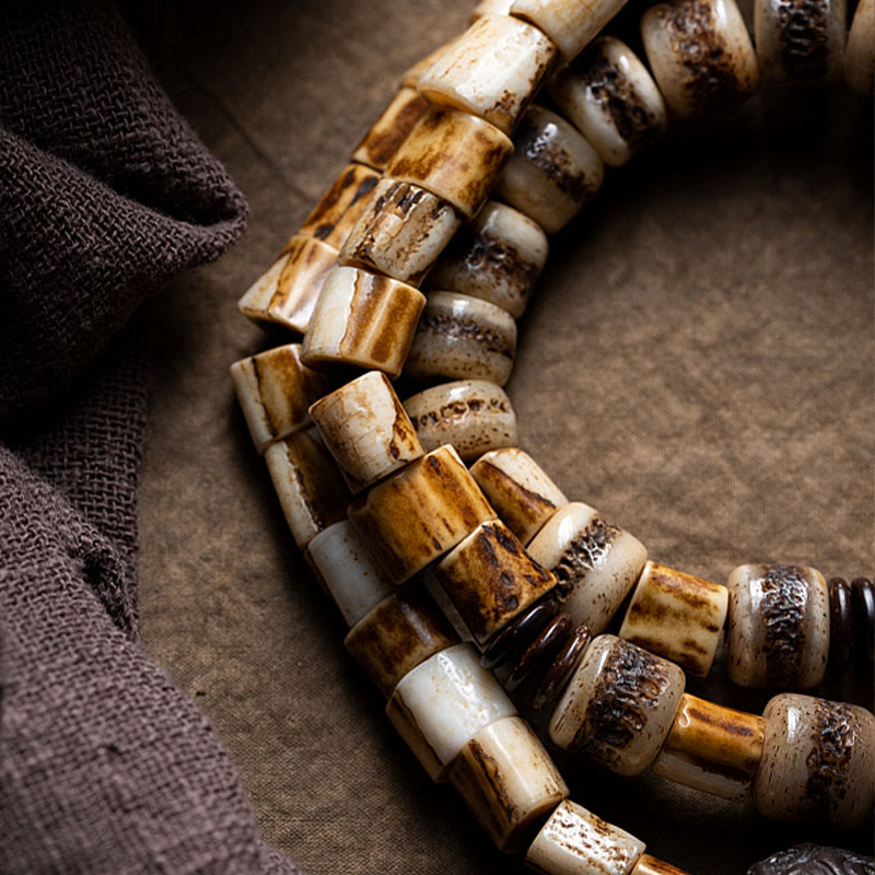 Tibetan Deer Bone Yak Bone Lucky Balance Bracelet