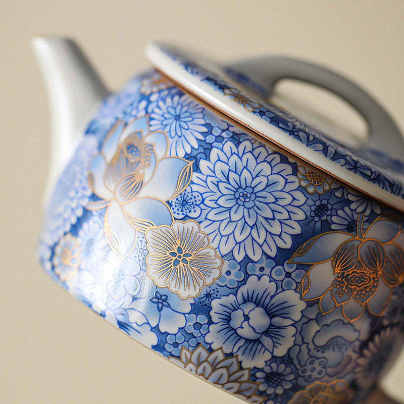 Lotus Chrysanthemum Plum Blossom Flower Teacup Kung Fu Tea Cup Teapot