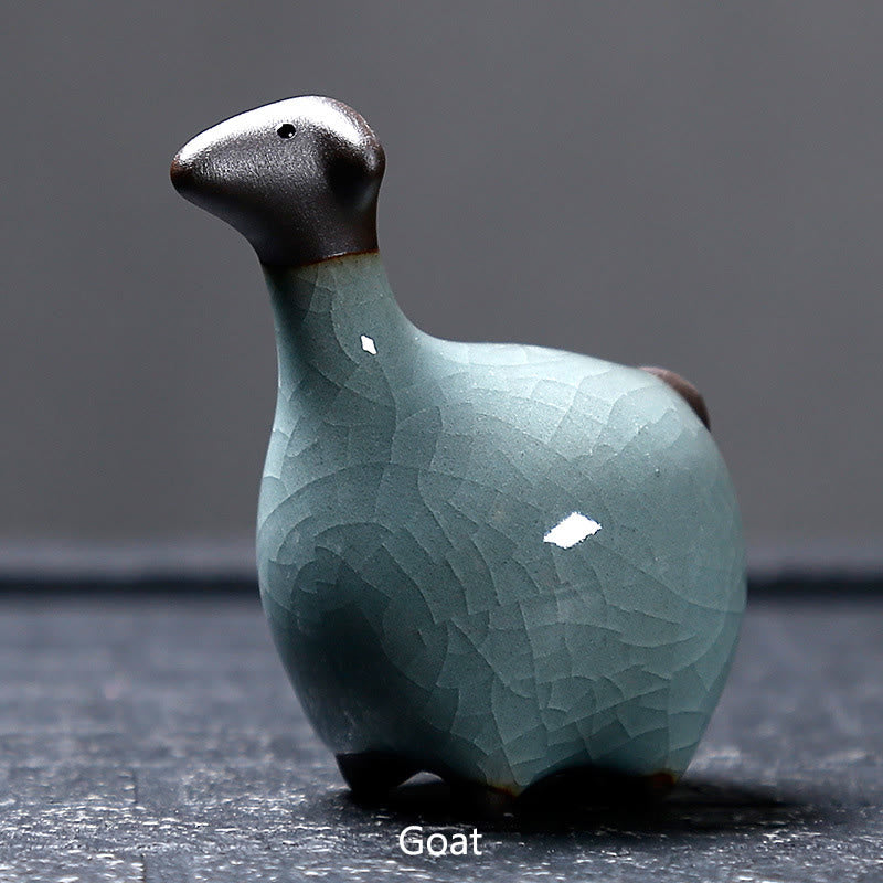 Chinese Zodiac Ceramic Tea Pet Home Decoration