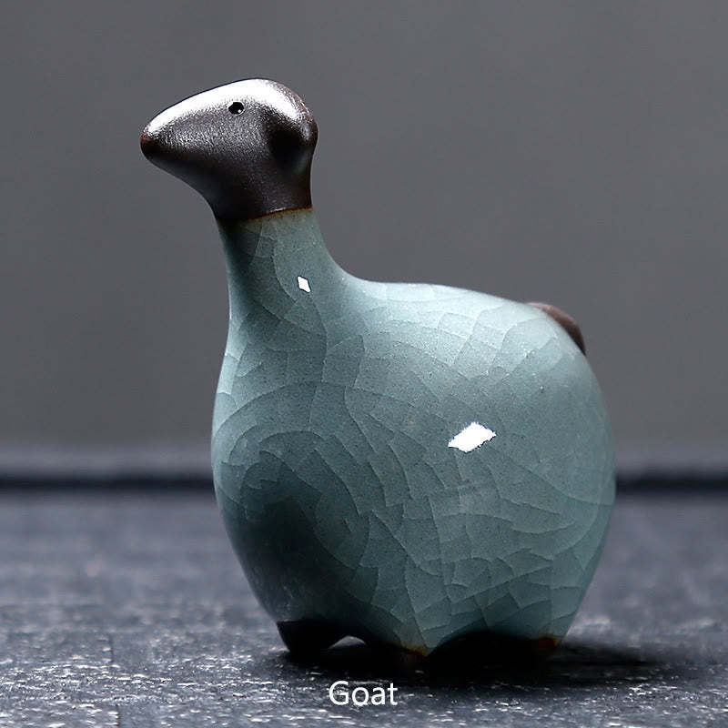 Chinese Zodiac Ceramic Tea Pet Home Decoration