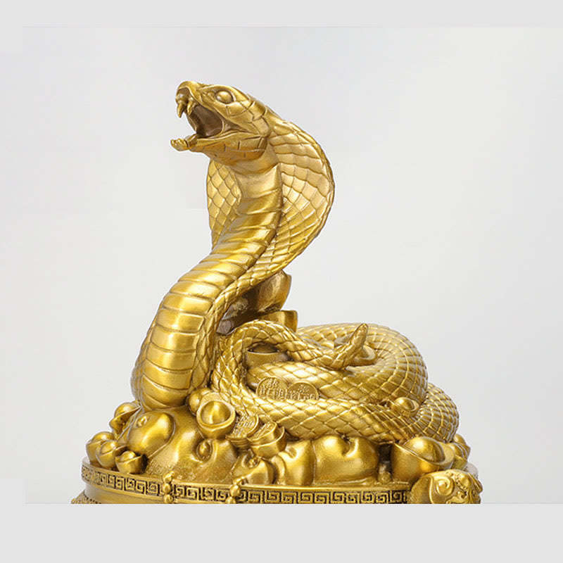 Year Of The Snake Copper Coins Ingots Treasures Fill The Home Brass Statue Home Decoration